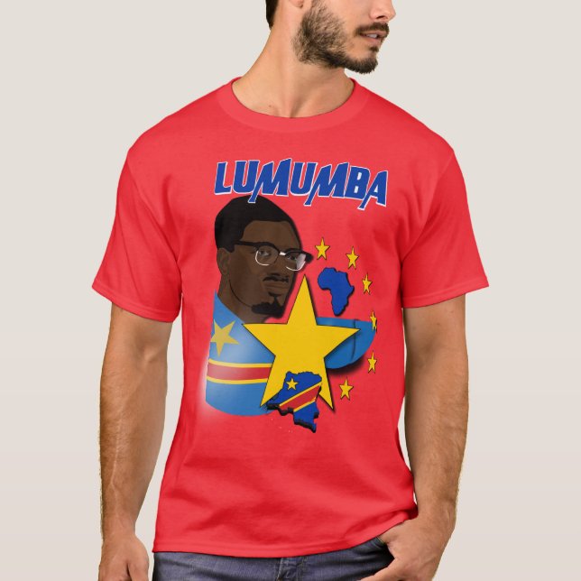 Lumumba Panafrikansk ledare T Shirt (Framsida)