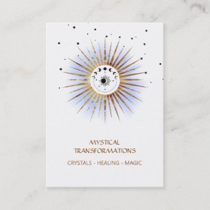 *~* Luna Boho Celestial Lunar Måne Magic Light Visitkort