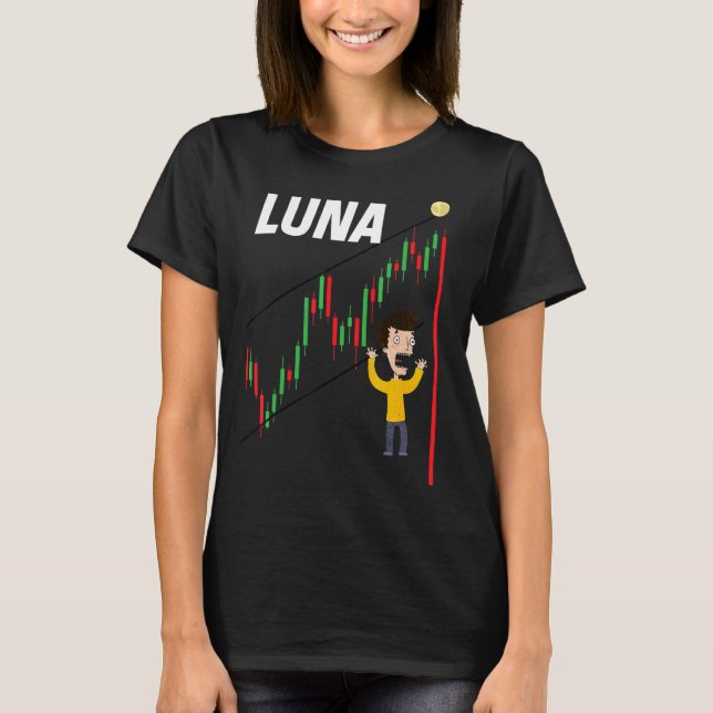 Luna Crypto Crash Trading Cryptocurrency Btc 2022 T Shirt (Framsida)