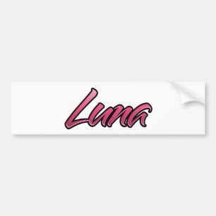 Luna faded rosa Aufkleber Sticker Bildekal