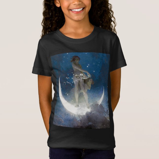 Luna Goddess mördare i Nattens Scattering Stars T Shirt (Framsida)