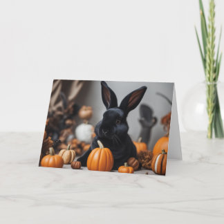 Luna gör sig redo för Halloween Tack Kort