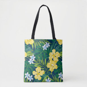 Luna Hibiscus Garden Hawaiian - Beach Bag för flot Tygkasse