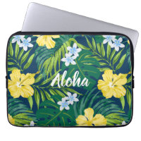 Luna Hibiscus Garden Hawaiian - Gult och flotta