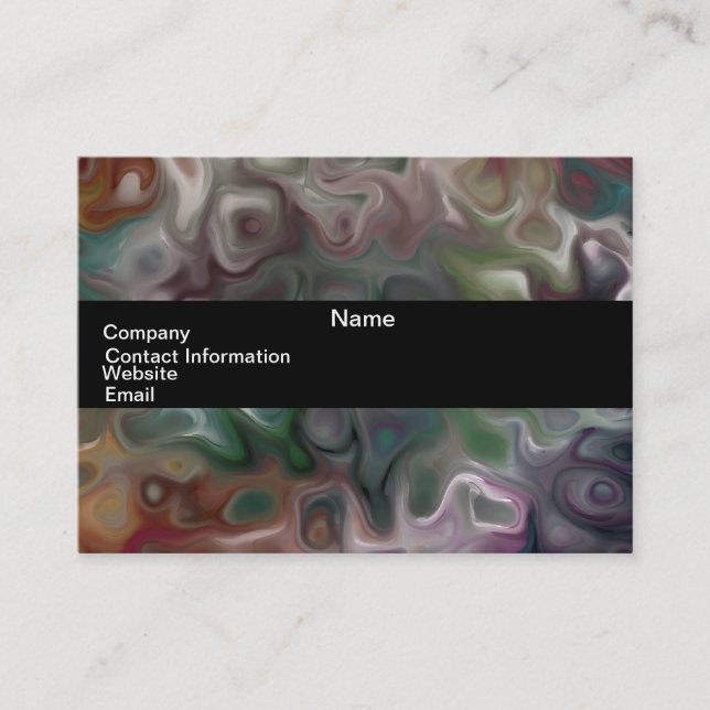 luna himlar 44.2-abstrakten "modern konst" visitkort (Framsida)