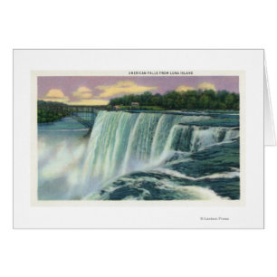 Luna Island View of American Falls Hälsningskort