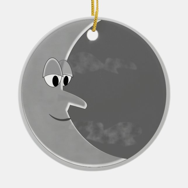 Luna Julgransprydnad Keramik (Framsidan)