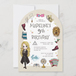 Luna Lovegood Magisk Födelsedagsfirande Inbjudningar