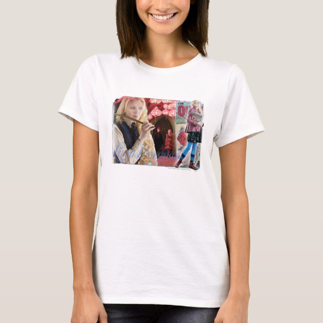 Luna Lovegood Montage Tee Shirt (Framsida)