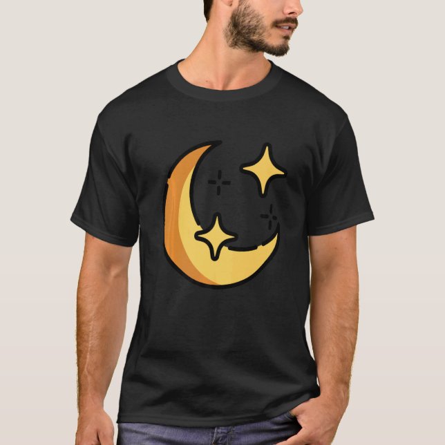 Luna Måne Ansikte Tarot Astrology T Shirt (Framsida)