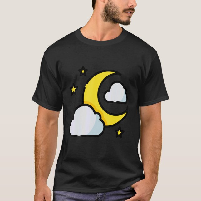 Luna Måne Ansikte Tarot Astrology T Shirt (Framsida)