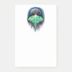Luna Måne Moth Post-it Block