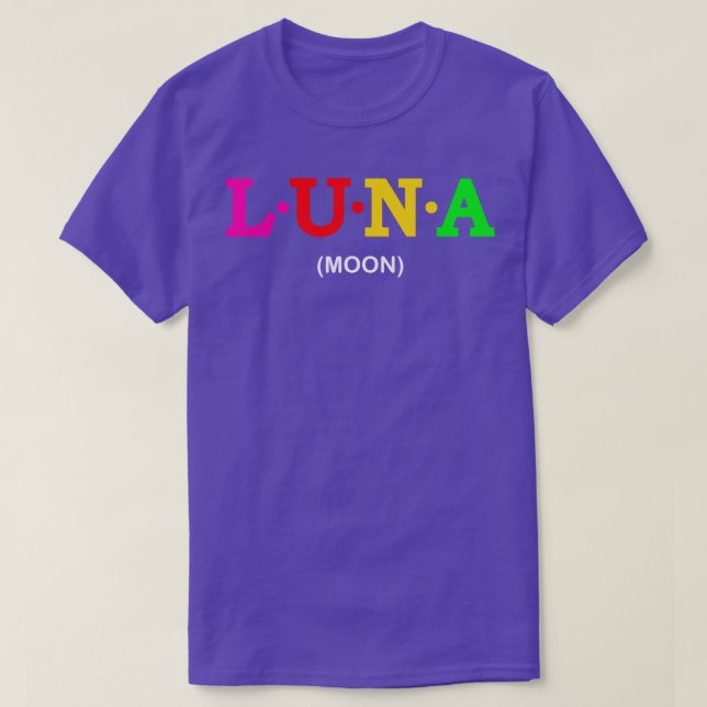 Luna Måne T Shirt (Design framsida)
