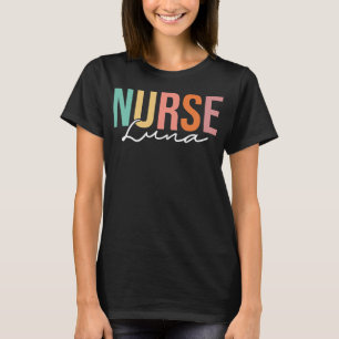 Luna Medical Stethoscope Doktor Nurse Anpassat nam T Shirt