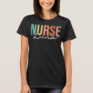 Luna Medical Stethoscope Doktor Nurse Anpassat nam T Shirt