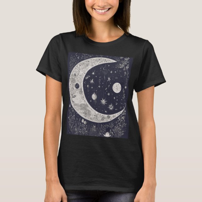 Luna Mística "Halloven"  T Shirt (Framsida)
