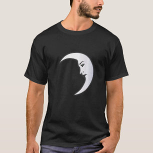 Luna Moon Face Tarot Astrologi  T Shirt