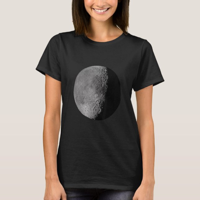 Luna Moon Face Tarot Astrologi T Shirt (Framsida)