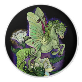 Luna Moonduster Moth Fairy Horse Ceramic Knob Knopp