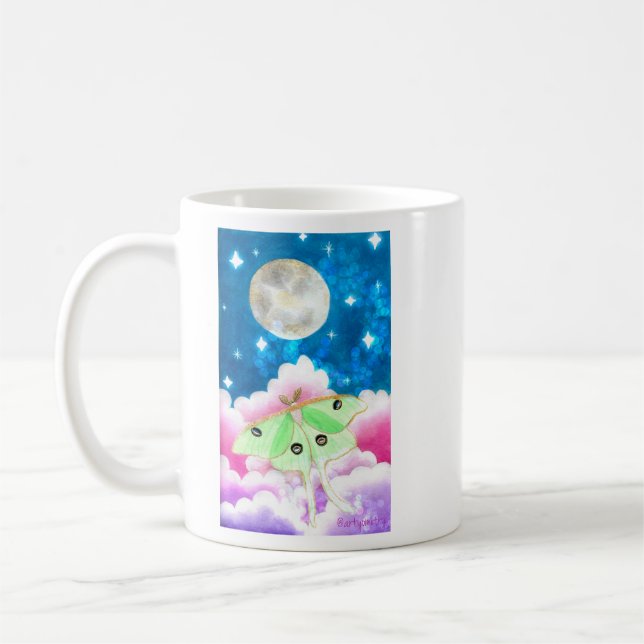 Luna Moth Baby Kaffemugg (Vänster)