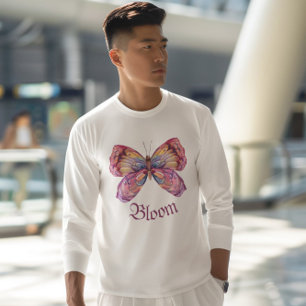 Luna Moth, Blommigt Moth T Shirt
