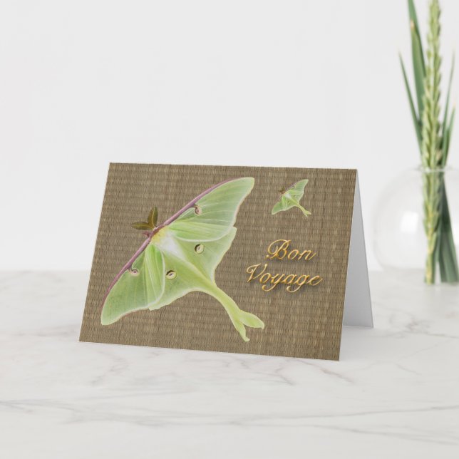 Luna Moth Bon Voyage Card Kort (Framsida)