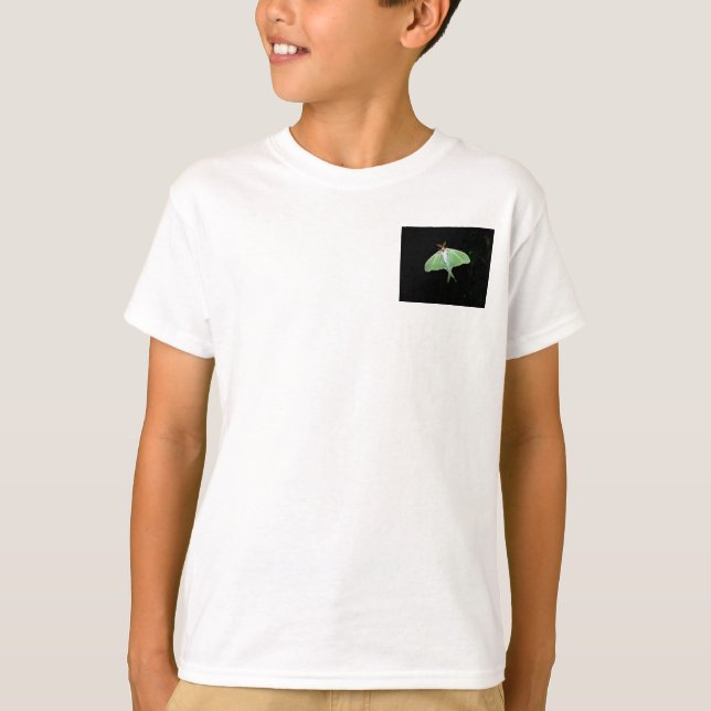 Luna Moth Boys T-Shirt (Framsida)