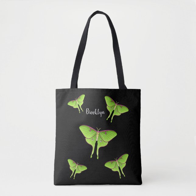 Luna Moth cartoon illustration  Tygkasse (Framsida)