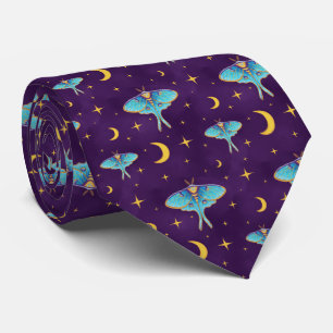 Luna Moth Celestial Måne & Stars Lila Slips