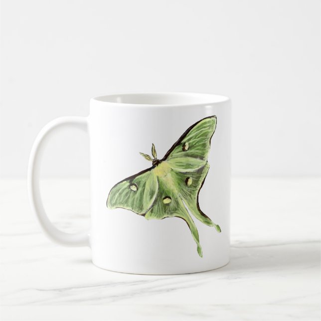 Luna Moth Ceramic Mugg (Vänster)
