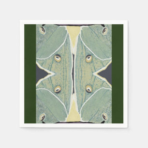 Luna Moth Digital Painting Pappersservett