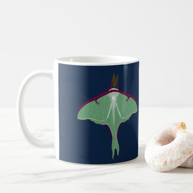 Luna Moth Kaffemugg (Med munk)