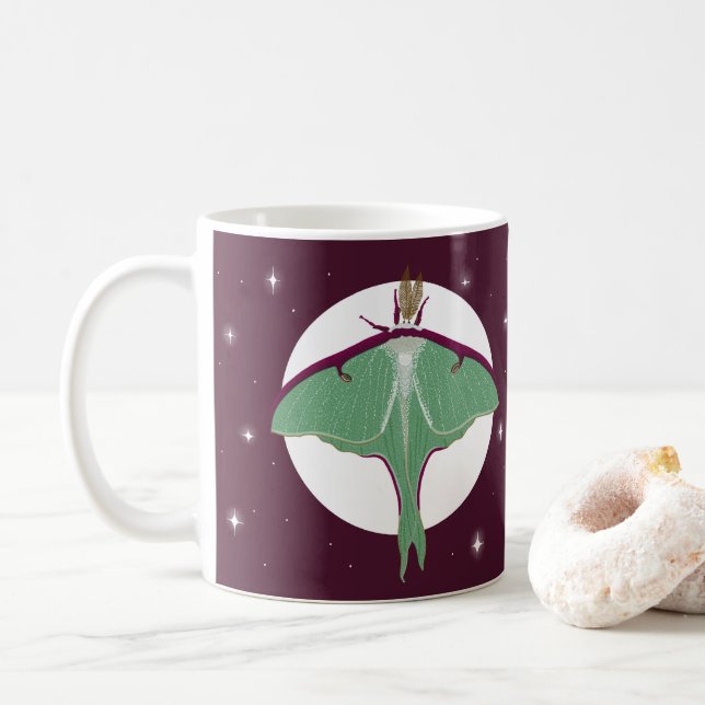 Luna Moth Kaffemugg (Med munk)