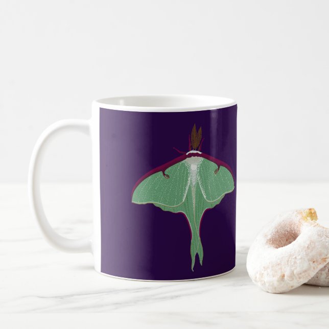 Luna Moth Kaffemugg (Med munk)
