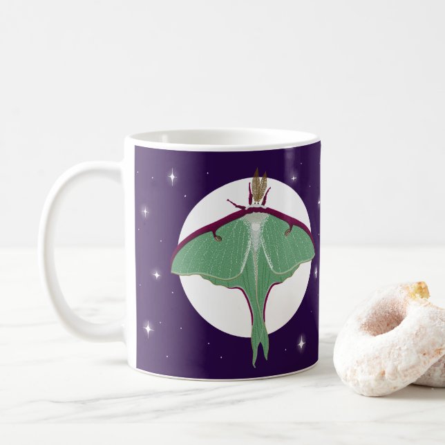Luna Moth Kaffemugg (Med munk)