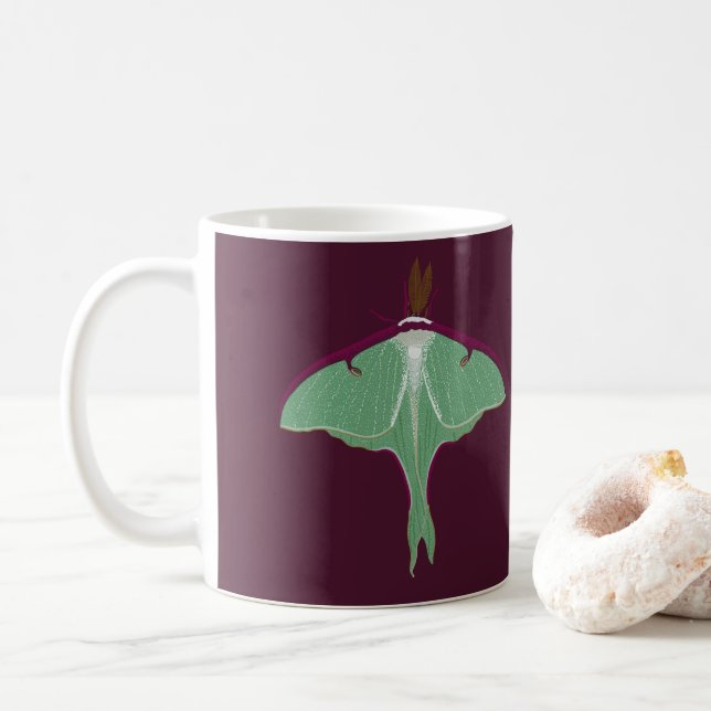Luna Moth Kaffemugg (Med munk)