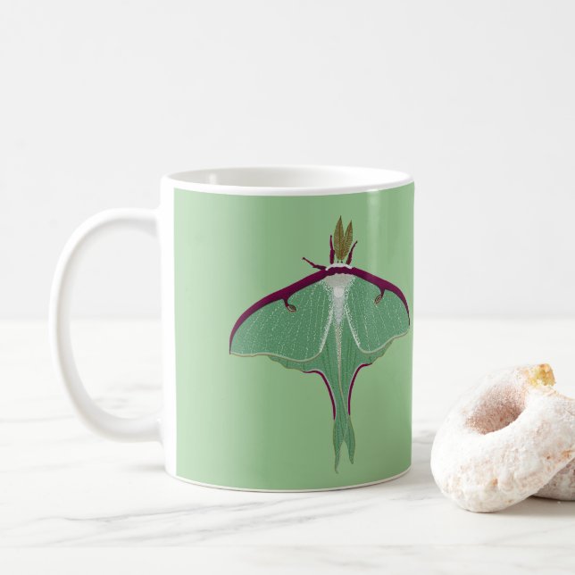 Luna Moth Kaffemugg (Med munk)