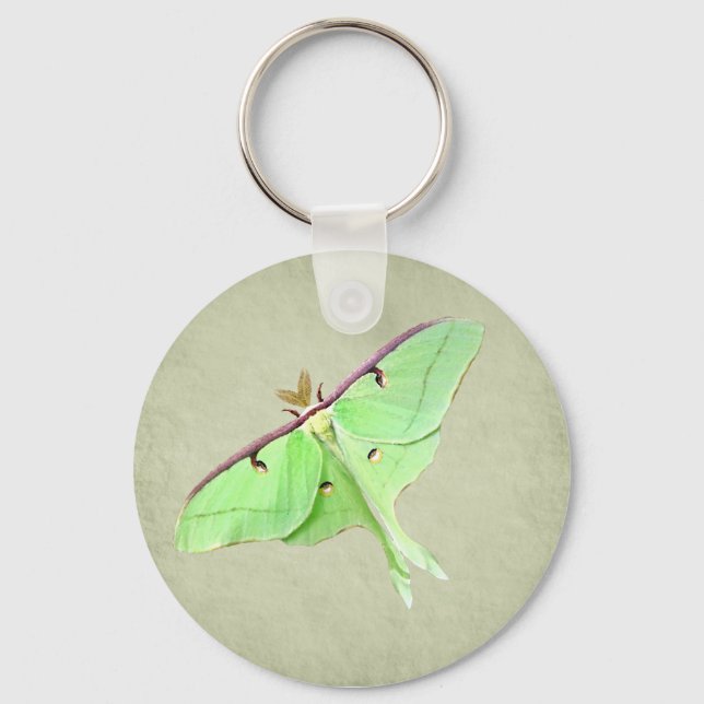 Luna Moth Keychain Nyckelring (Framsida)