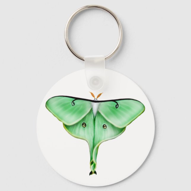 Luna Moth Keychain Nyckelring (Framsida)
