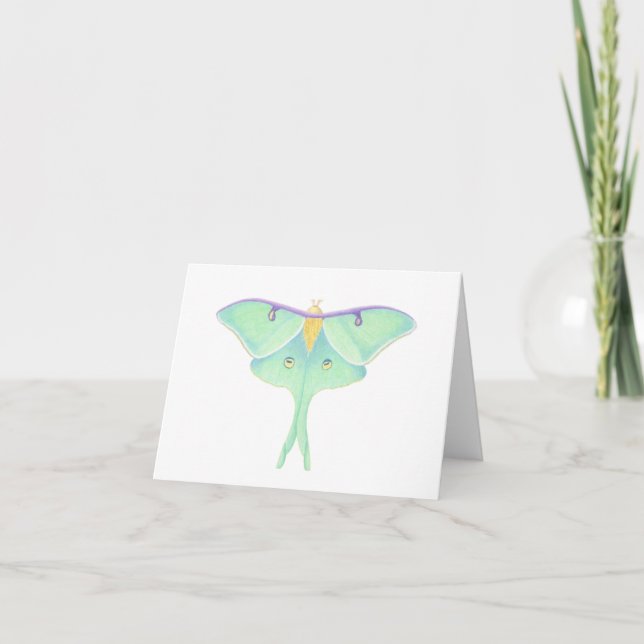 Luna Moth Kort (Framsida)