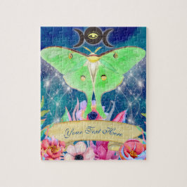 Luna Moth Mystical Night Journey Pussel