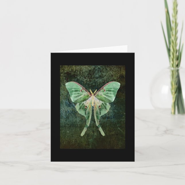 Luna Moth Note Card Kort (Framsida)