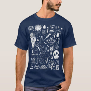 Luna Moth, Phases of the Måne, Mushroom Cottagecor T Shirt