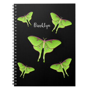 Luna Moth serieillustration Anteckningsbok