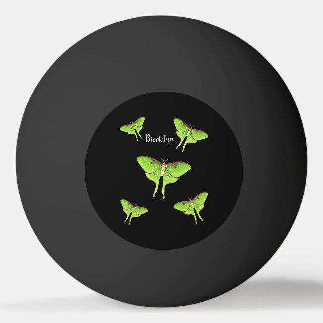 Luna Moth serieillustration  Pingisboll (Framsidan)