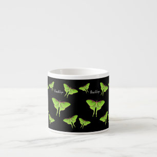 Luna Moth tecknad illustration Espressomugg