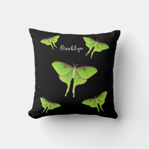 Luna Moth tecknad illustration Kudde