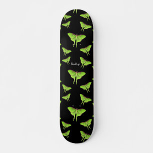 Luna Moth tecknad illustration Mini Skateboard Bräda 18,5 Cm