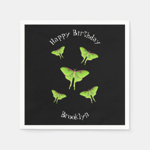 Luna Moth tecknad illustration Pappersservett