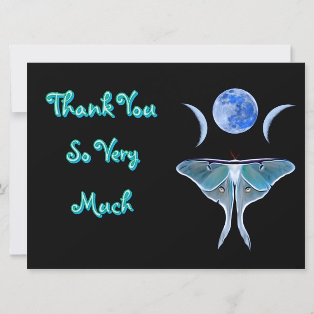 Luna Moth Triple Måne Tack (Framsida)